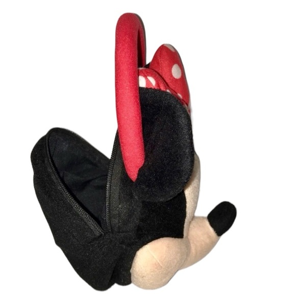 Disney Minnie Mouse Plush Face Purse Disney Gurl’s Purse Handbag - Picture 3 of 6
